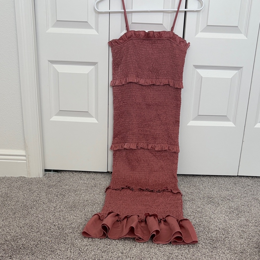 Mauve Mable Midi Dress